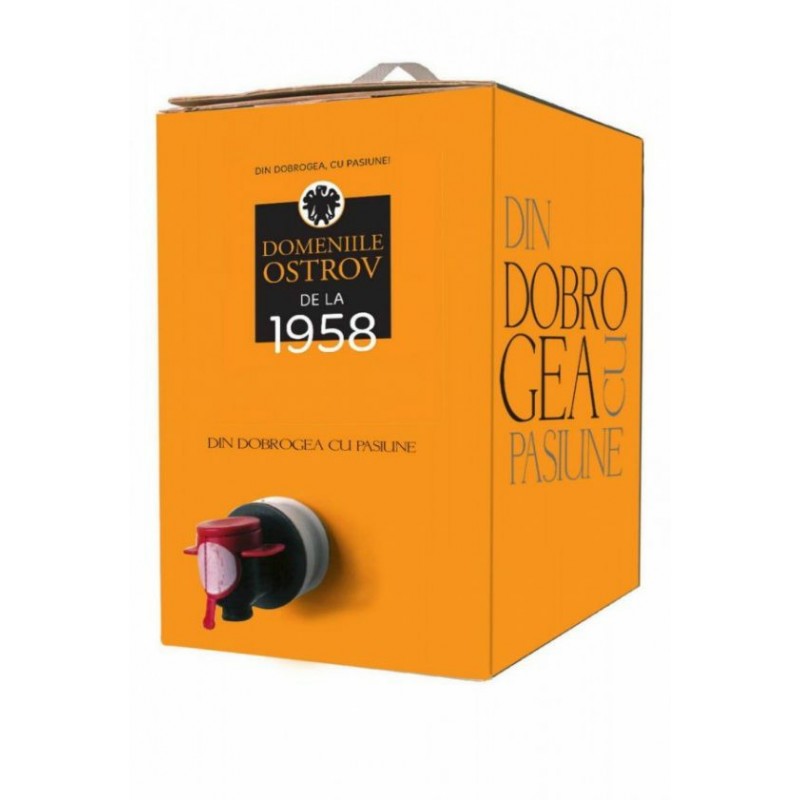 Domeniile Ostrov Chardonnay Demisec Bag in Box 10l